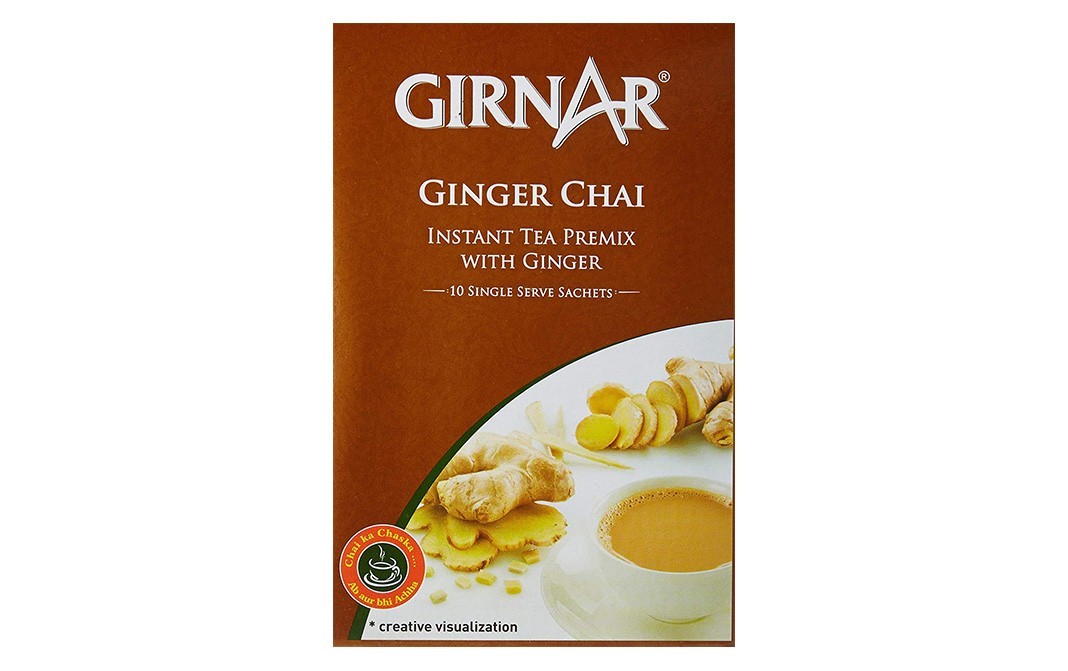 Girnar Ginger Chai, Instant Tea Premix With Ginger   Box  141 grams